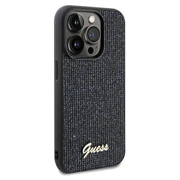 Guess Disco Metal Script case for iPhone 13 Pro Max - black - Cell phone cases and covers<<<HurtelXML