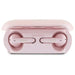 Guess Elongated Metalic Printed Logo Bluetooth TWS Headphones + Docking Station - Pink - Headphones