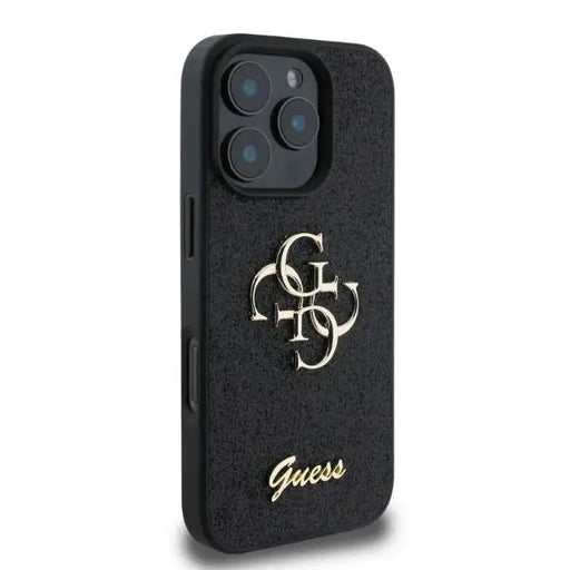 Guess Fixed Glitter Big 4G case for iPhone 16 Pro - black - Cell phone cases and covers<<<HurtelXML