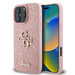 Guess Fixed Glitter Big 4G Case for iPhone 16 Pro - Pink - Cell phone cases and covers<<<HurtelXML