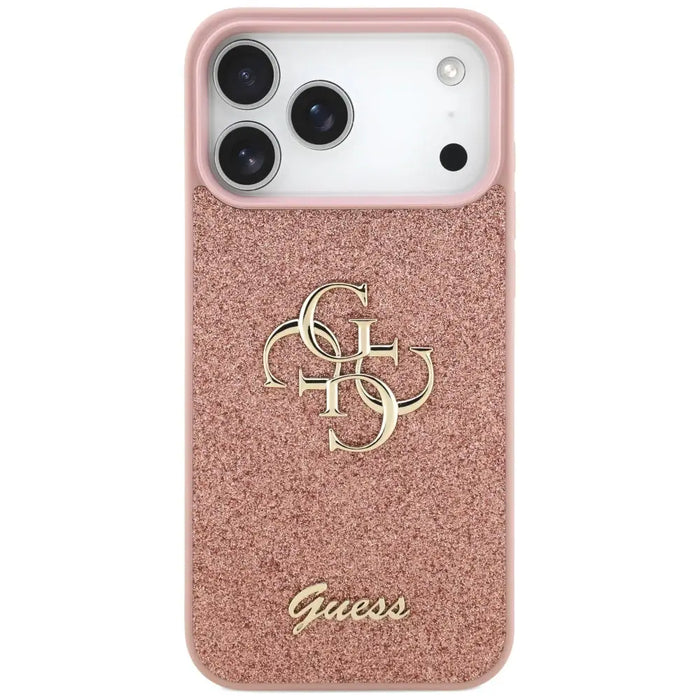 Guess Fixed Glitter Big 4G Case for iPhone 17 Pro Max - Pink - Cell phone cases and covers<<<HurtelXML
