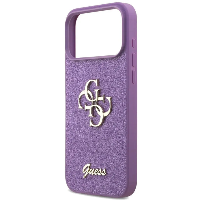 Guess Fixed Glitter Big 4G case for iPhone 17 Pro Max - purple - Cell phone cases and covers<<<HurtelXML