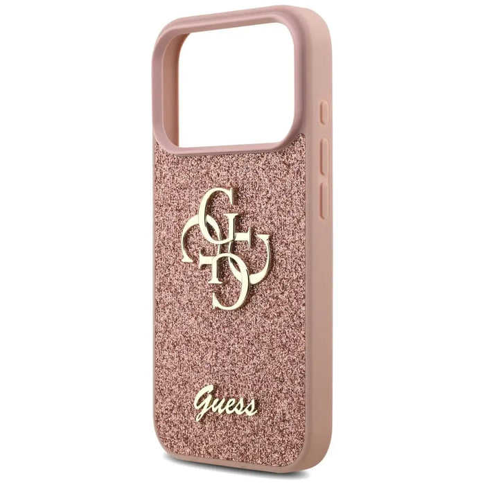 Guess Fixed Glitter Big 4G Case for iPhone 17 Pro - Pink - Cell phone cases and covers<<<HurtelXML