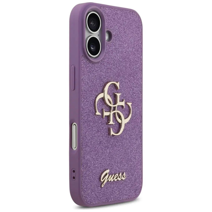 Guess Fixed Glitter Big 4G case for iPhone 17 - purple - Cell phone cases and covers<<<HurtelXML