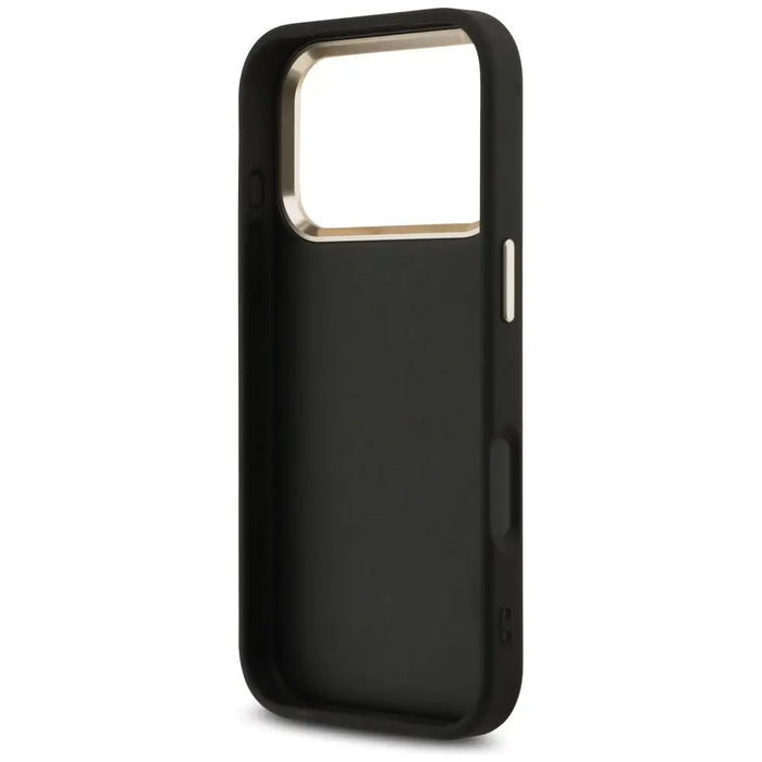 Guess Fixed Glitter Big 4G Metal Frame case for iPhone 17 Pro - black - Cell phone cases and covers<<<HurtelXML