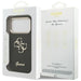 Guess Fixed Glitter Big 4G Metal Frame case for iPhone 17 Pro - black - Cell phone cases and covers<<<HurtelXML
