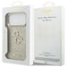Guess Fixed Glitter Big 4G Metal Frame case for iPhone 17 Pro Max - gold - Cell phone cases and covers<<<HurtelXML