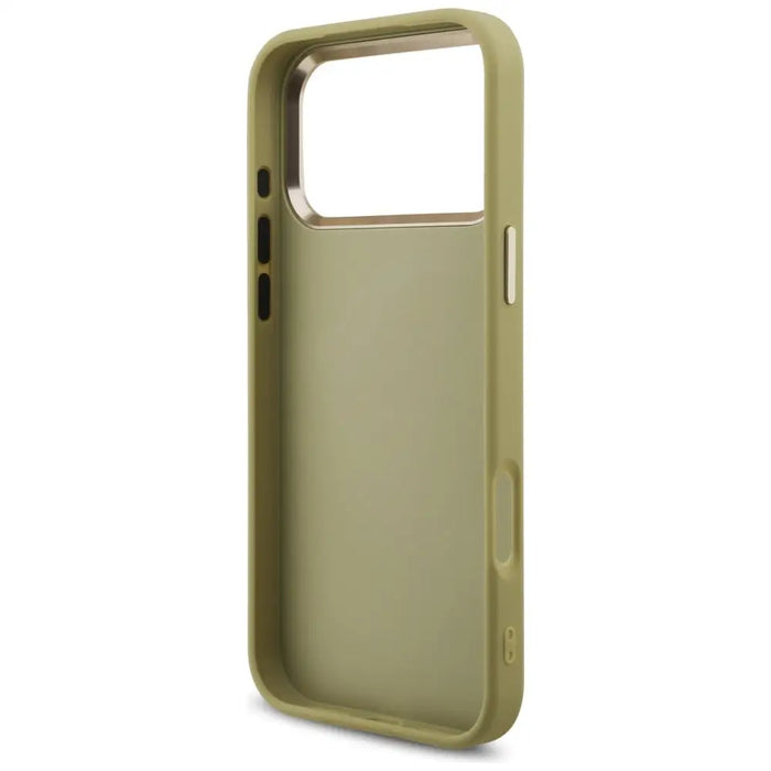 Guess Fixed Glitter Big 4G Metal Frame case for iPhone 17 Pro Max - gold - Cell phone cases and covers<<<HurtelXML