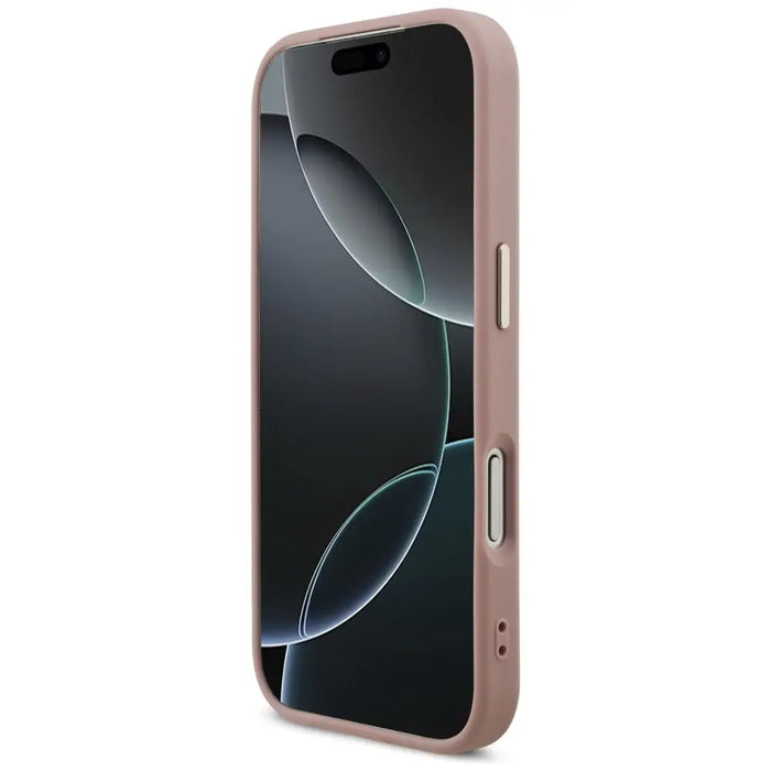 Guess Fixed Glitter Big 4G Metal Frame Case for iPhone 17 Pro - Pink - Cell phone cases and covers<<<HurtelXML