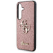 Guess Fixed Glitter Big 4G Metal Logo Case for Samsung Galaxy S25 Pink - Cell phone cases and covers<<<HurtelXML