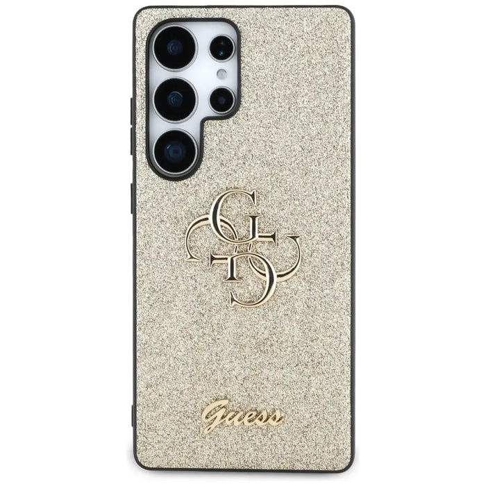 Guess Fixed Glitter Big 4G Metal Logo case for Samsung Galaxy S25 Ultra gold - Cell phone cases and covers<<<HurtelXML