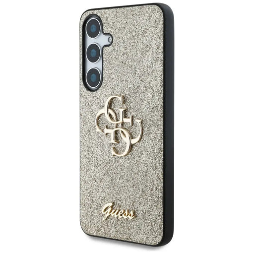 Guess Fixed Glitter Big 4G Metal Logo case for Samsung Galaxy S25 Plus gold - Cell phone cases and covers<<<HurtelXML