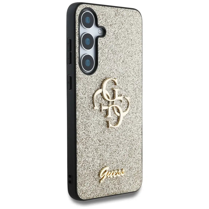 Guess Fixed Glitter Big 4G Metal Logo case for Samsung Galaxy S25 Plus gold - Cell phone cases and covers<<<HurtelXML