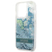 Guess Flower Liquid Glitter case for iPhone 14 Pro Max - green - Cell phone cases and covers<<<HurtelXML