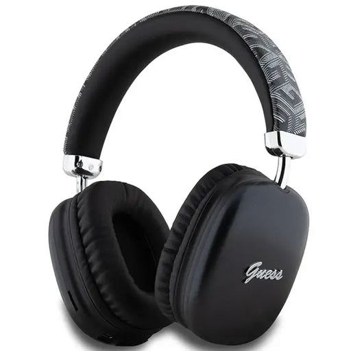 Guess GCube Metallic Script Logo Headphones - Black - Headphones and speakers<<<HurtelXML