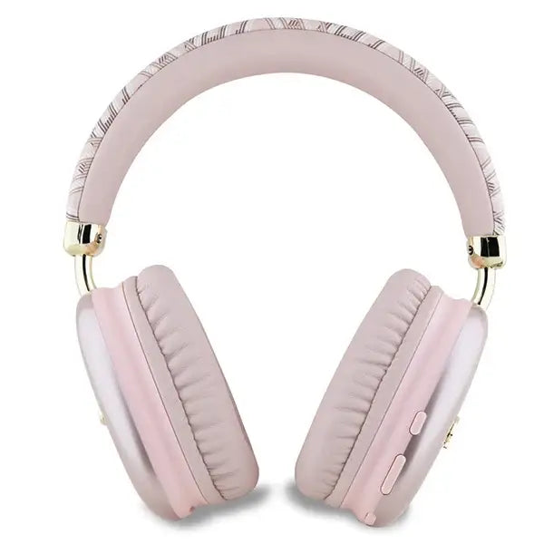 Guess GCube Metallic Script Logo Headphones - Pink - Headphones and speakers<<<HurtelXML