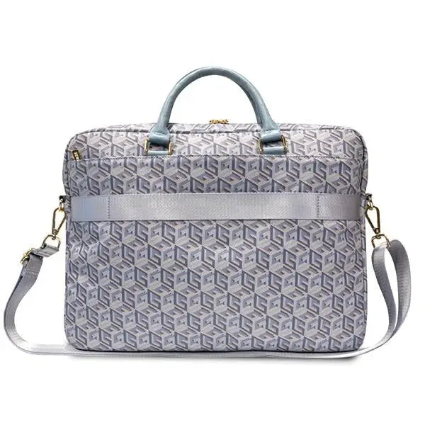 Guess GCube Stripes bag for a 16’’ laptop - blue - Laptop bags<<<HurtelXML
