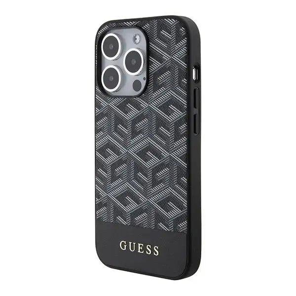 Guess GCube Stripes MagSafe case for iPhone 15 Pro - black - Cell phone cases and covers<<<HurtelXML