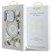 Guess Glitter Flowers Triangle Buttons MagSafe Case for iPhone 16 Pro White - Cell phone cases and covers<<<HurtelXML