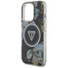 Guess Glitter Flowers Triangle Buttons MagSafe case for iPhone 16 Pro black - Cell phone cases and covers<<<HurtelXML