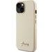 Guess Glitter Glossy Script case for iPhone 15 - gold - Cell phone cases and covers<<<HurtelXML