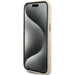 Guess Glitter Glossy Script case for iPhone 15 - gold - Cell phone cases and covers<<<HurtelXML