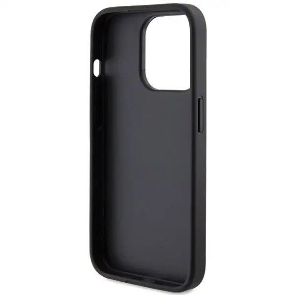 Guess Glitter Script Big 4G case for iPhone 15 Pro Max - black - Cell phone cases and covers<<<HurtelXML