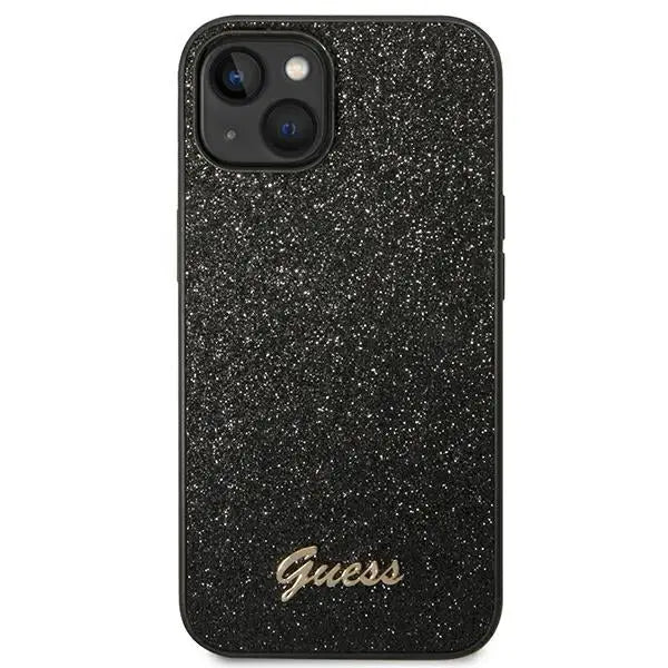 Guess Glitter Script Case for iPhone 14 Plus - Black - Cell phone cases and covers<<<HurtelXML