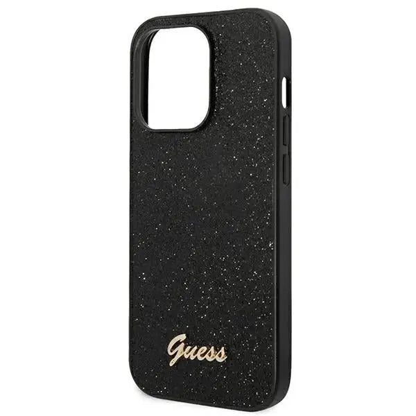 Guess Glitter Script Case for iPhone 14 Pro - Black - Cell phone cases and covers<<<HurtelXML