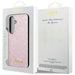 Guess Glitter Script case for Samsung Galaxy S24 - pink - Cell phone cases and covers<<<HurtelXML