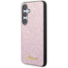 Guess Glitter Script case for Samsung Galaxy S24 - pink - Cell phone cases and covers<<<HurtelXML
