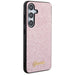 Guess Glitter Script case for Samsung Galaxy S24 - pink - Cell phone cases and covers<<<HurtelXML