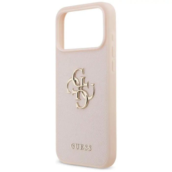 Guess Grained Big 4G & Classic Logo Case for iPhone 17 Pro Max - Pink - Cell phone cases and covers<<<HurtelXML