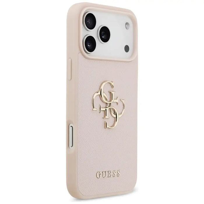 Guess Grained Big 4G & Classic Logo Case for iPhone 17 Pro Max - Pink - Cell phone cases and covers<<<HurtelXML