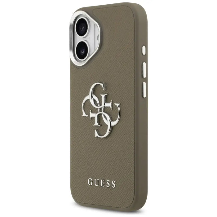 Guess Grained Big 4G Classic Logo iPhone 17 Case - Brown - Cell phone cases and covers<<<HurtelXML