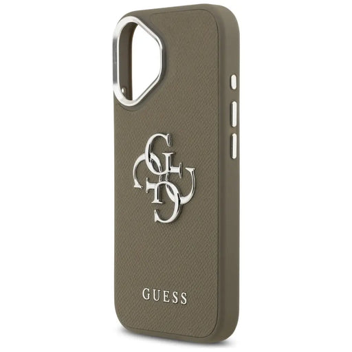 Guess Grained Big 4G Classic Logo iPhone 17 Case - Brown - Cell phone cases and covers<<<HurtelXML