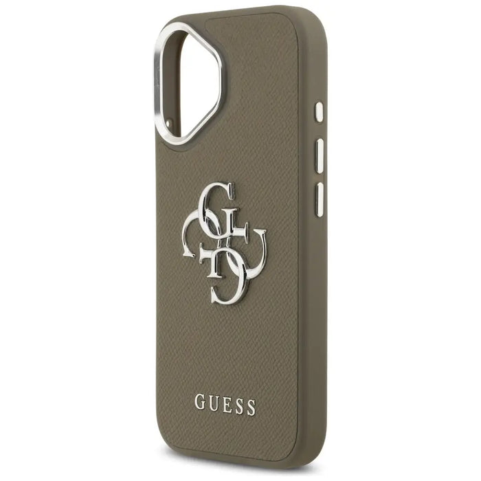 Guess Grained Big 4G Classic Logo iPhone 17 Case - Brown - Cell phone cases and covers<<<HurtelXML