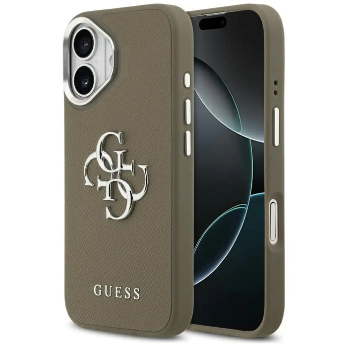 Guess Grained Big 4G Classic Logo iPhone 17 Case - Brown - Cell phone cases and covers<<<HurtelXML