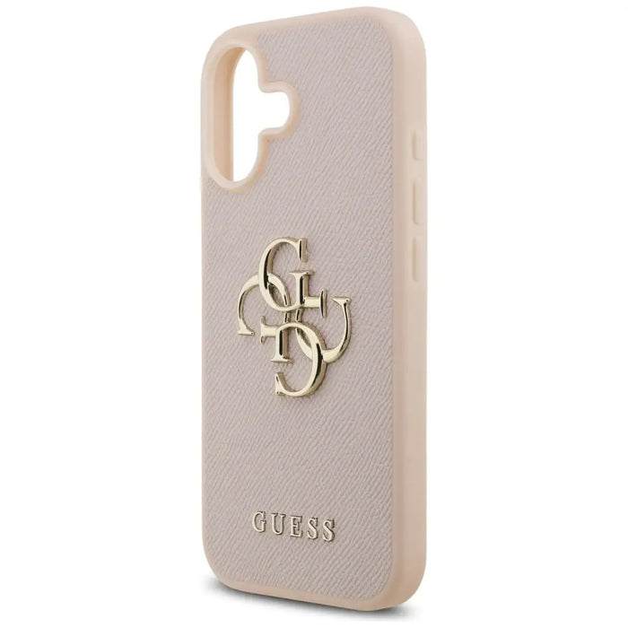 Guess Grained Big 4G & Classic Logo iPhone 17 Case - Pink - Cell phone cases and covers<<<HurtelXML