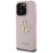 Guess Grained Big 4G Logo Small Classic Logo Case for iPhone 16 Pro Max - Pink - Cell phone cases and covers<<<HurtelXML