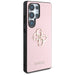 Guess Grained Big 4G Logo Small Classic Logo Case for Samsung Galaxy S25 Ultra pink - Cell phone cases