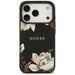 Guess Grained Flowers Classic Logo MagSafe case for iPhone 17 Pro - black - Cell phone cases and covers<<<HurtelXML