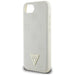 Guess Grained Hot Stamp Peony Triangle Logo MagSafe case for iPhone 16e - beige - Cell phone cases