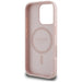 Guess Grained Hot Stamp Peony Triangle Logo MagSafe iPhone 16 Pro Max Case - Pink - Cell phone cases