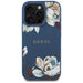 Guess Grained Printed Flower Pattern MagSafe case for iPhone 16 Pro blue - Cell phone cases and covers<<<HurtelXML