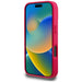 Guess Grained Printed Flower Pattern MagSafe case for iPhone 16 Pro Max fuchsia - Cell phone cases