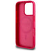 Guess Grained Printed Flower Pattern MagSafe case for iPhone 16 Pro Max fuchsia - Cell phone cases