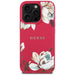 Guess Grained Printed Flower Pattern MagSafe case for iPhone 16 Pro Max fuchsia - Cell phone cases