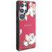 Guess Grained Printed Flower Pattern MagSafe Case for Samsung Galaxy S25 Ultra Fuchsia - Cell phone cases