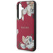 Guess Grained Printed Flower Pattern MagSafe case for Samsung Galaxy S25 fuchsia - Cell phone cases